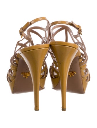 Prada Patent Leather Slingback Pumps