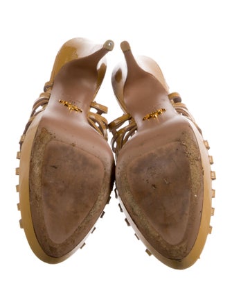 Prada Patent Leather Slingback Pumps