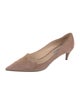 Prada Suede Scalloped Accent Pumps