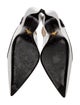 Prada Patent Leather Colorblock Pattern Slingback Pumps