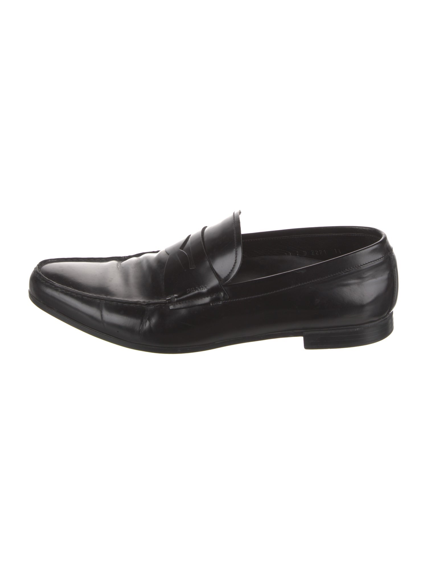 Prada Leather Dress Loafers