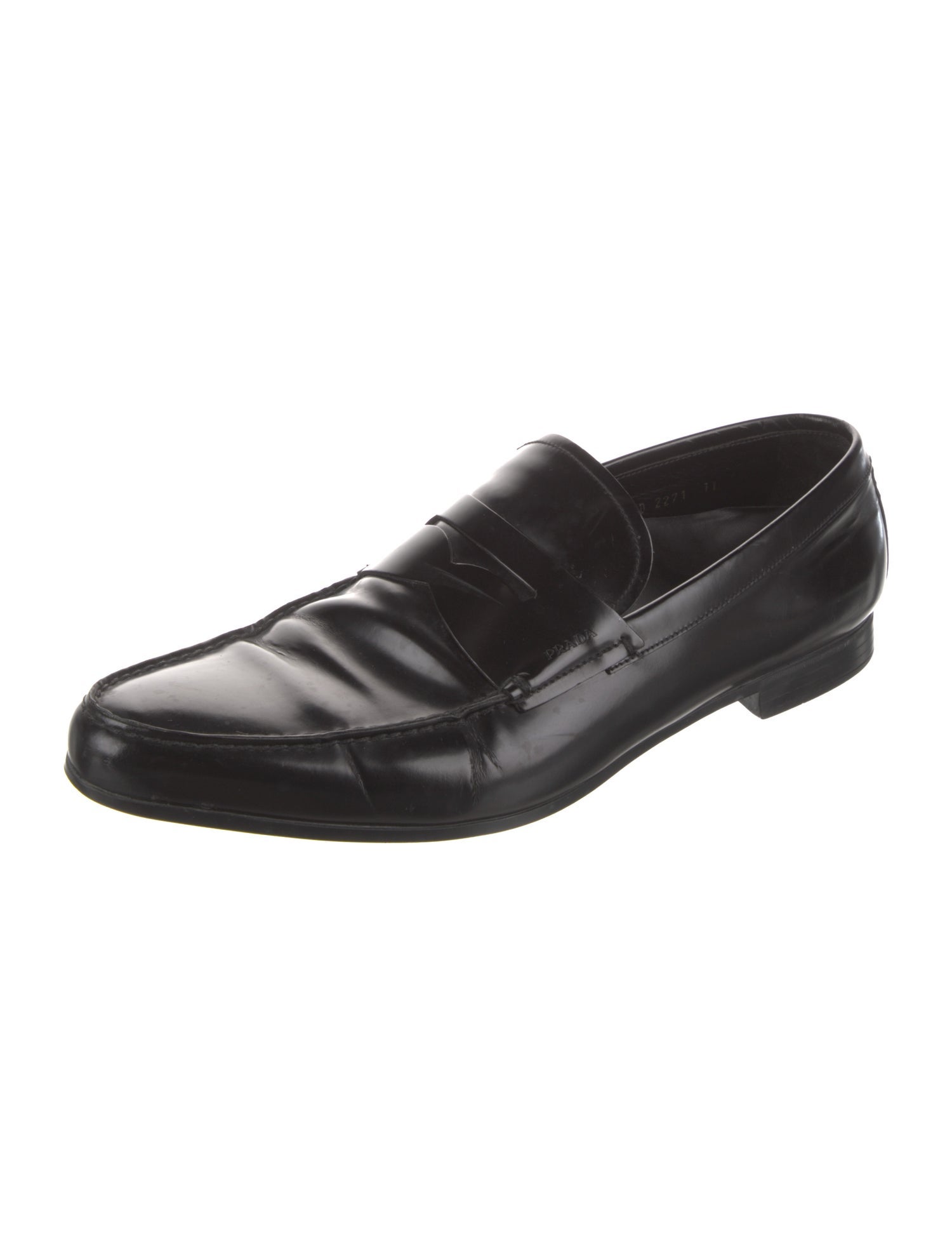 Prada Leather Dress Loafers