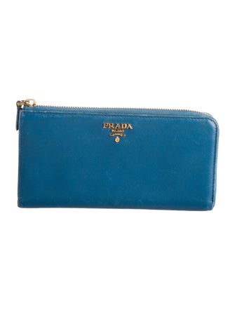 Prada Saffiano Metal Leather Wallet