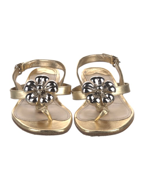 Prada Leather Slingback Sandals