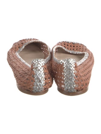 Prada Leather Printed Flats