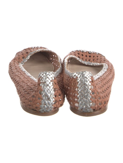 Prada Leather Printed Flats