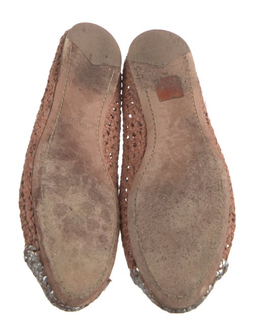 Prada Leather Printed Flats
