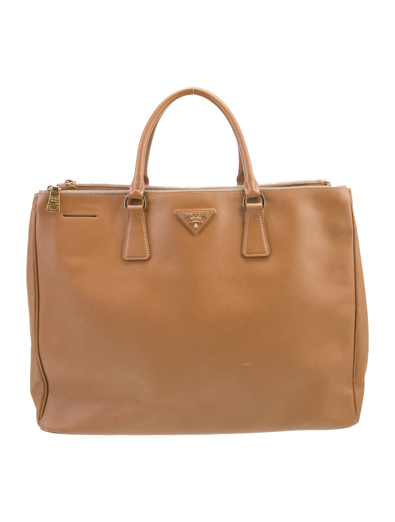 Prada Saffiano Leather Galleria Double Zip XL