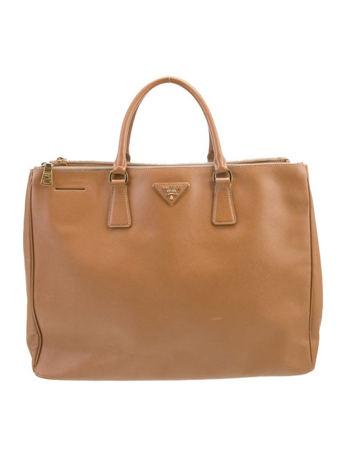 Prada Saffiano Leather Galleria Double Zip XL