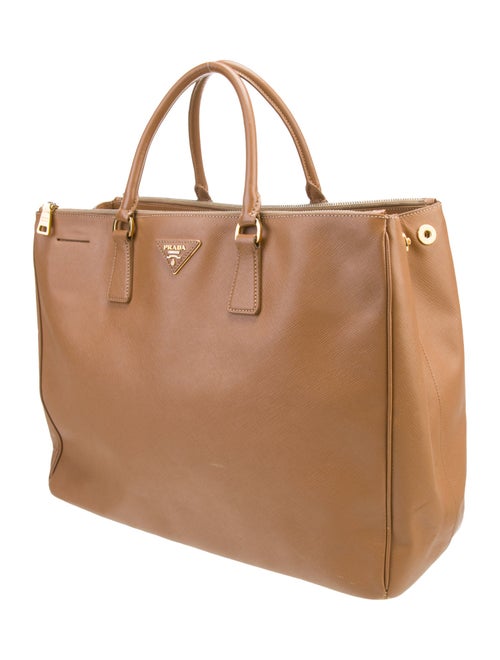 Prada Saffiano Leather Galleria Double Zip XL