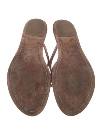 Prada Patent Leather Bow Accents Slides