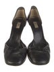 Prada Leather Bow Accents D'Orsay Pumps