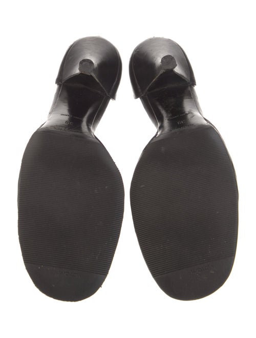 Prada Leather Bow Accents D'Orsay Pumps