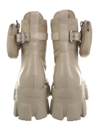 Prada Leather Combat Boots