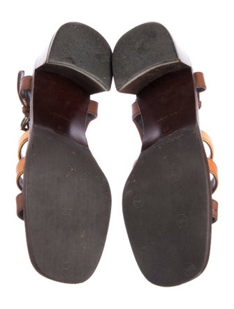 Prada Leather Gladiator Sandals