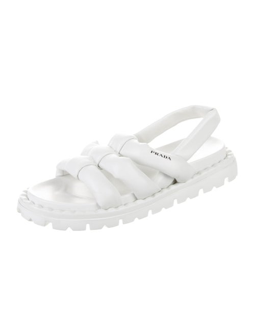 Prada Leather Slingback Sandals