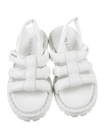 Prada Leather Slingback Sandals