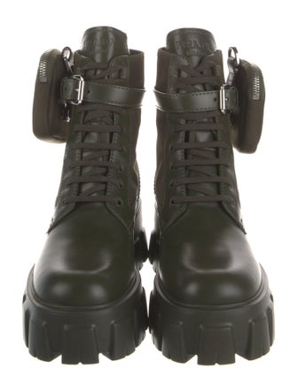 Prada Leather Combat Boots