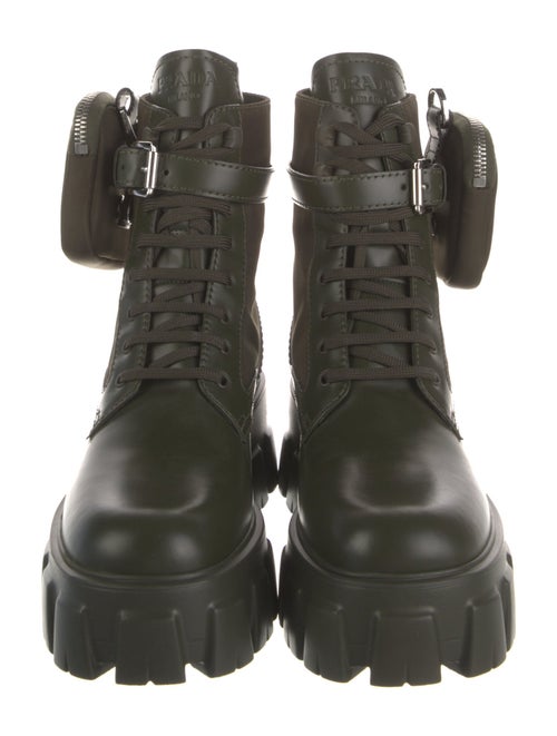 Prada Leather Combat Boots