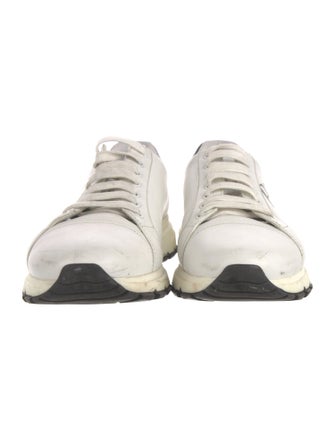 Prada Leather Printed Sneakers