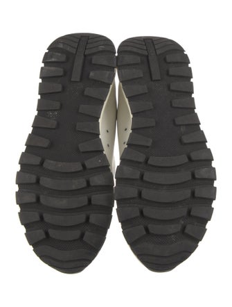 Prada Leather Printed Sneakers