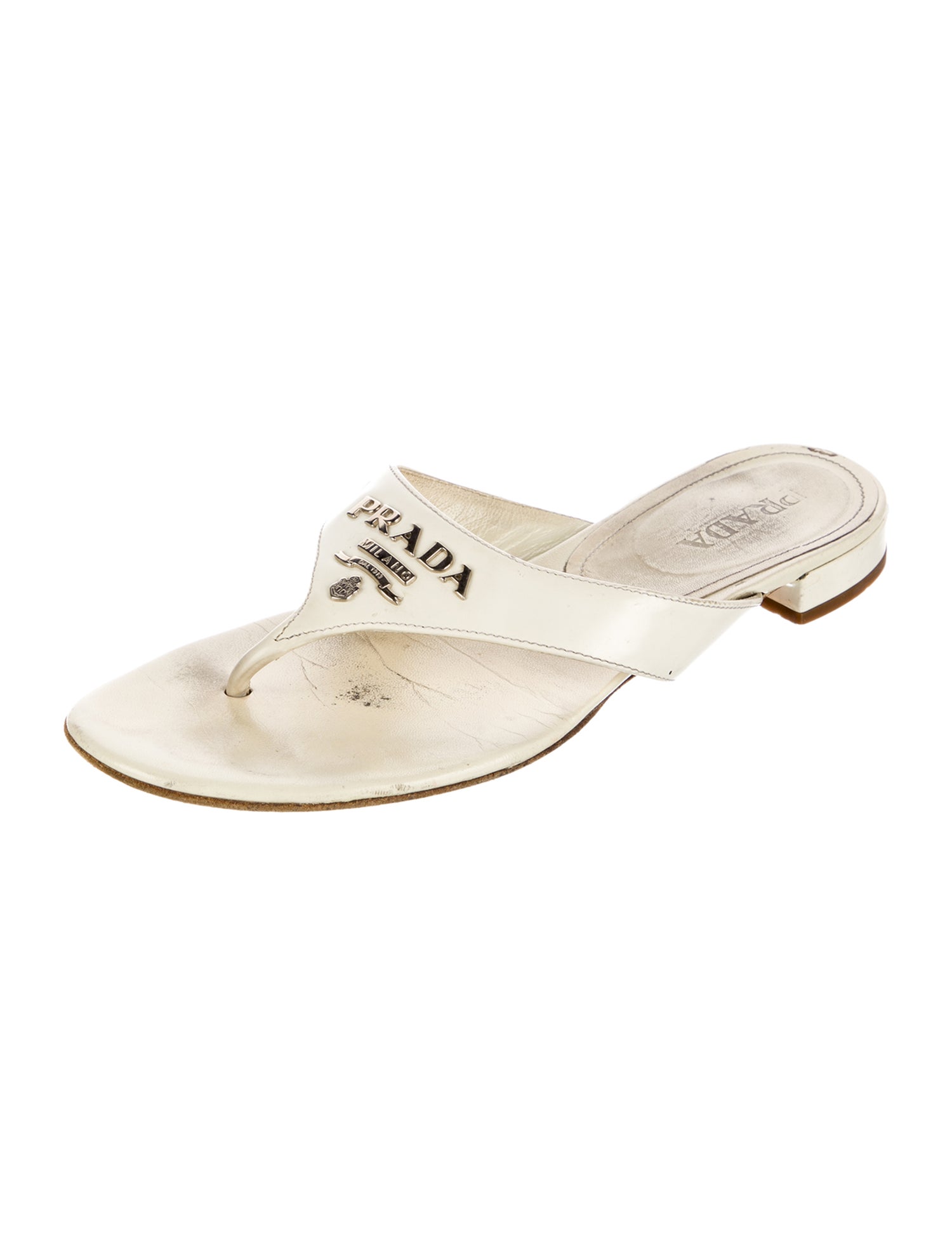 Prada Leather Slides