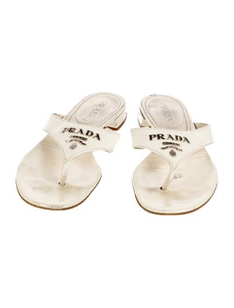 Prada Leather Slides