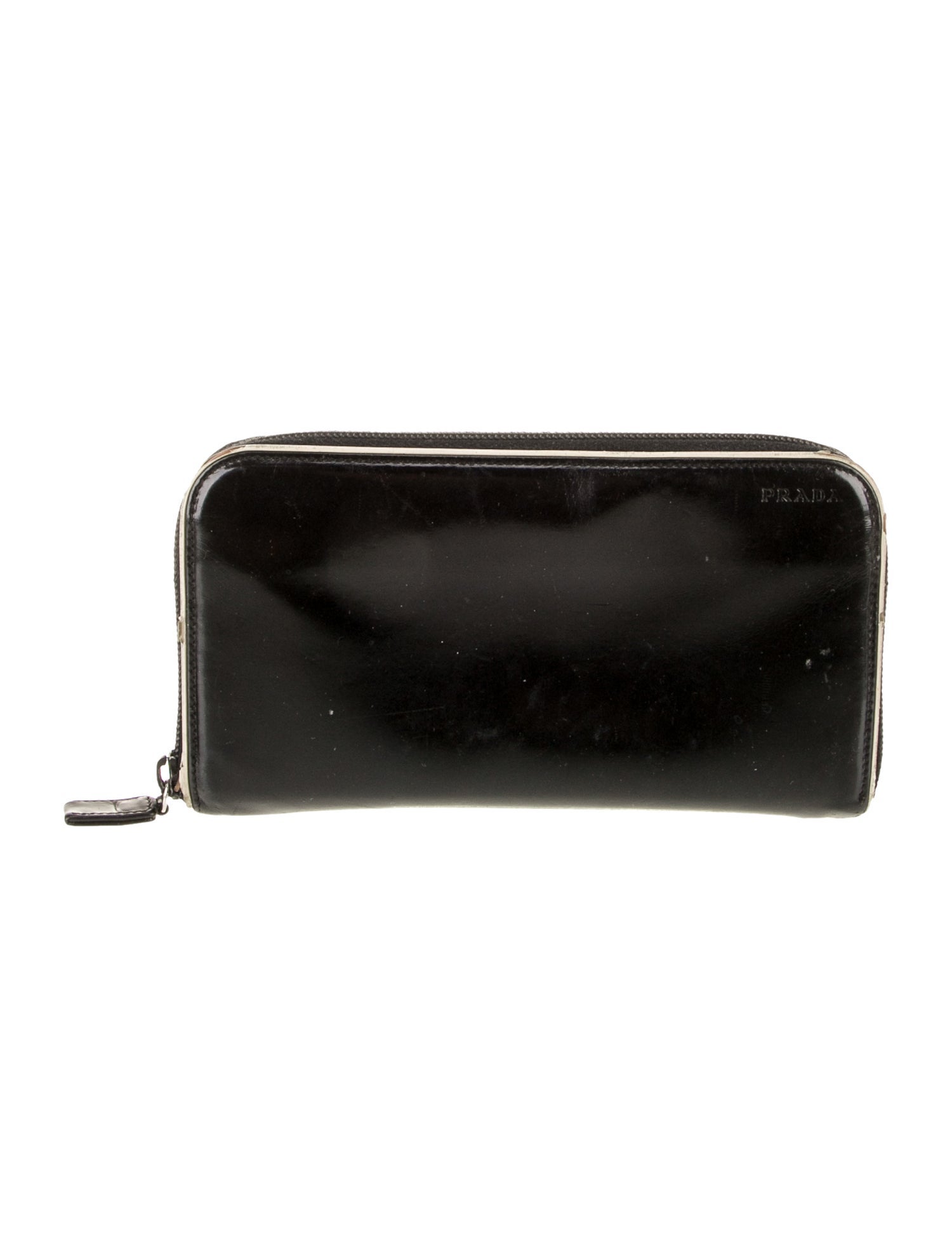 Prada Patent Leather Continental Wallet
