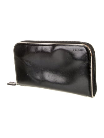Prada Patent Leather Continental Wallet