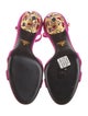 Prada Satin Crystal Embellishments Sandals