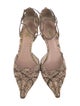 Prada Snakeskin Animal Print D'Orsay Pumps