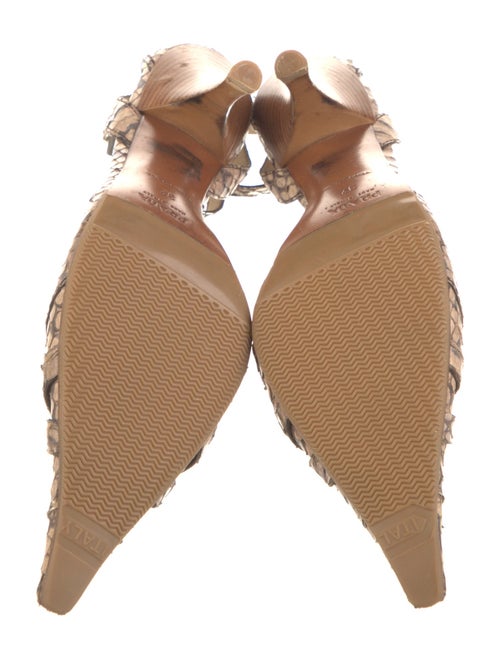Prada Snakeskin Animal Print D'Orsay Pumps