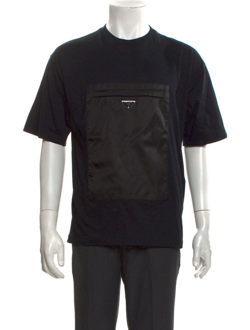 Prada 2018 Enameled Metal Triangle T-Shirt