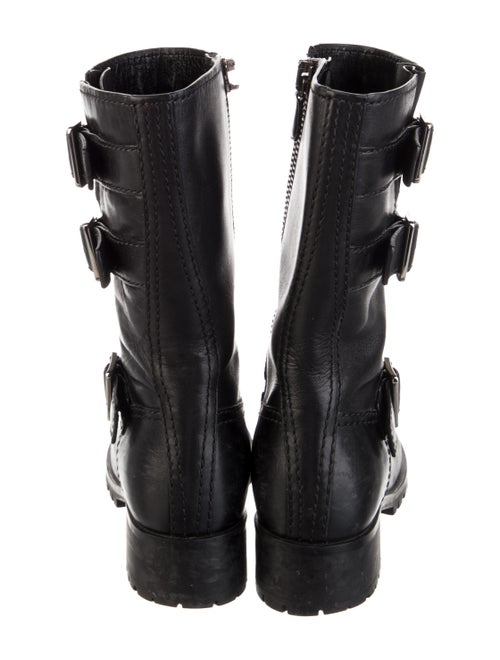 Prada Leather Moto Boots