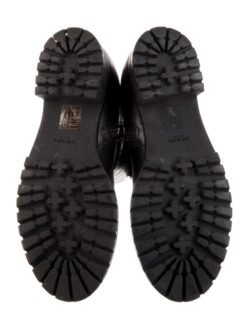 Prada Leather Moto Boots