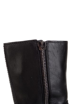 Prada Leather Moto Boots