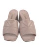Prada Quilted Pattern Leather Slides