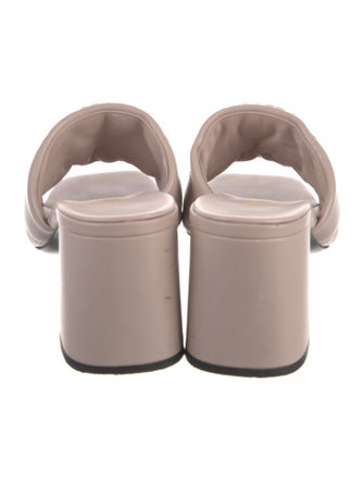 Prada Quilted Pattern Leather Slides