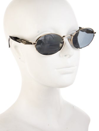 Prada Round Mirrored Sunglasses