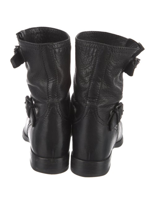 Prada Leather Moto Boots