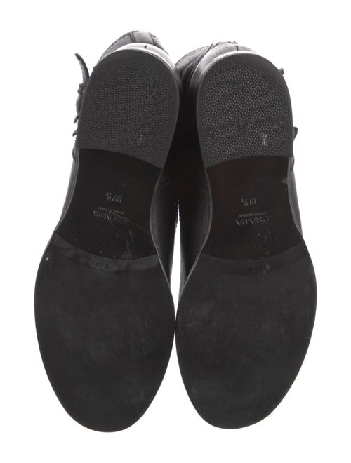 Prada Leather Moto Boots