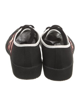 Prada Canvas Printed Sneakers
