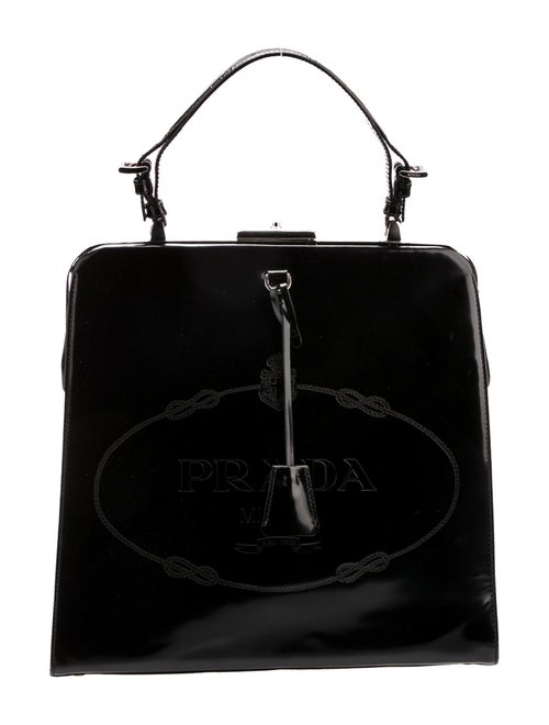 Prada Spazzolato Leather Top Handle Bag