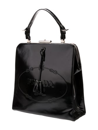Prada Spazzolato Leather Top Handle Bag
