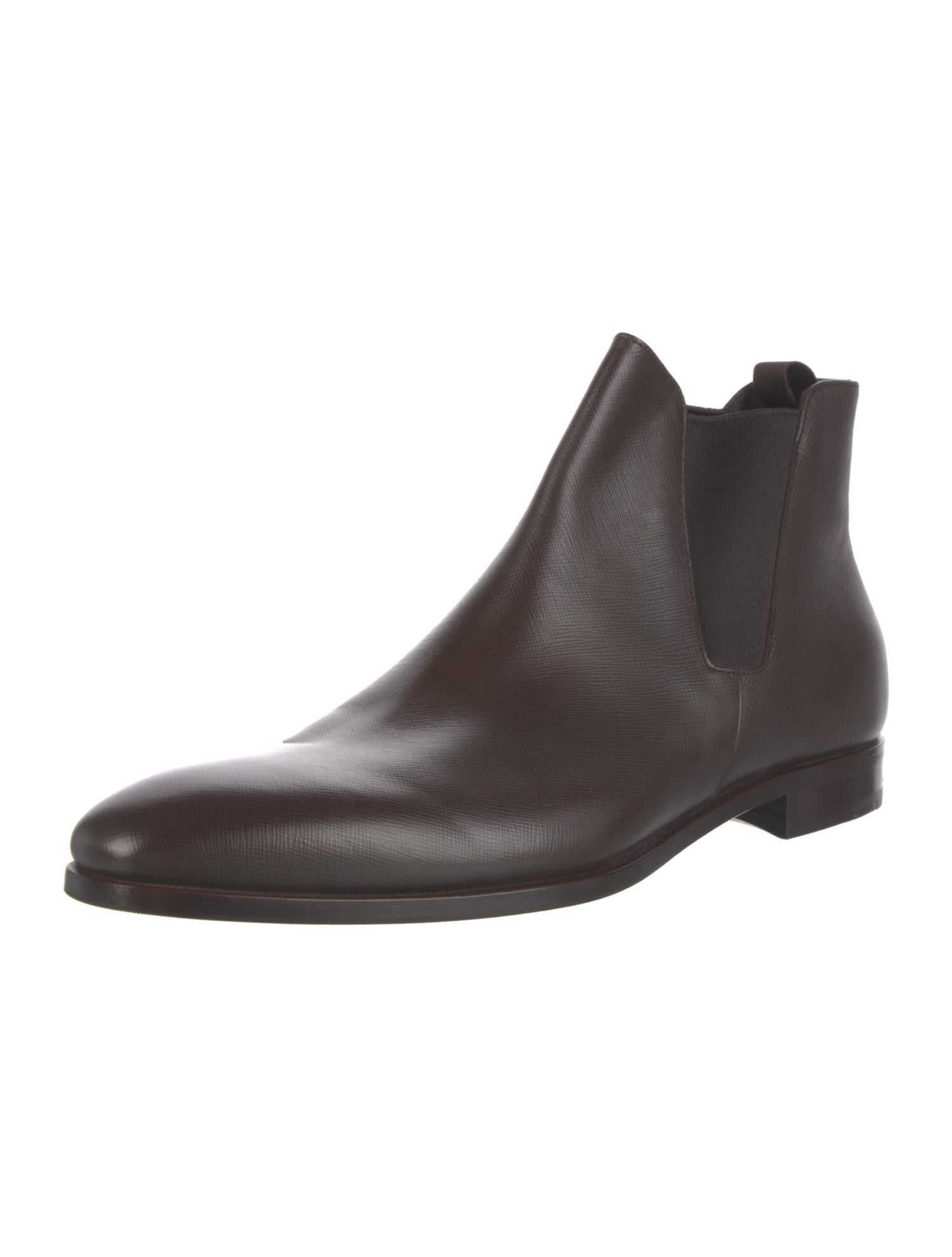 Prada Leather Chelsea Boots