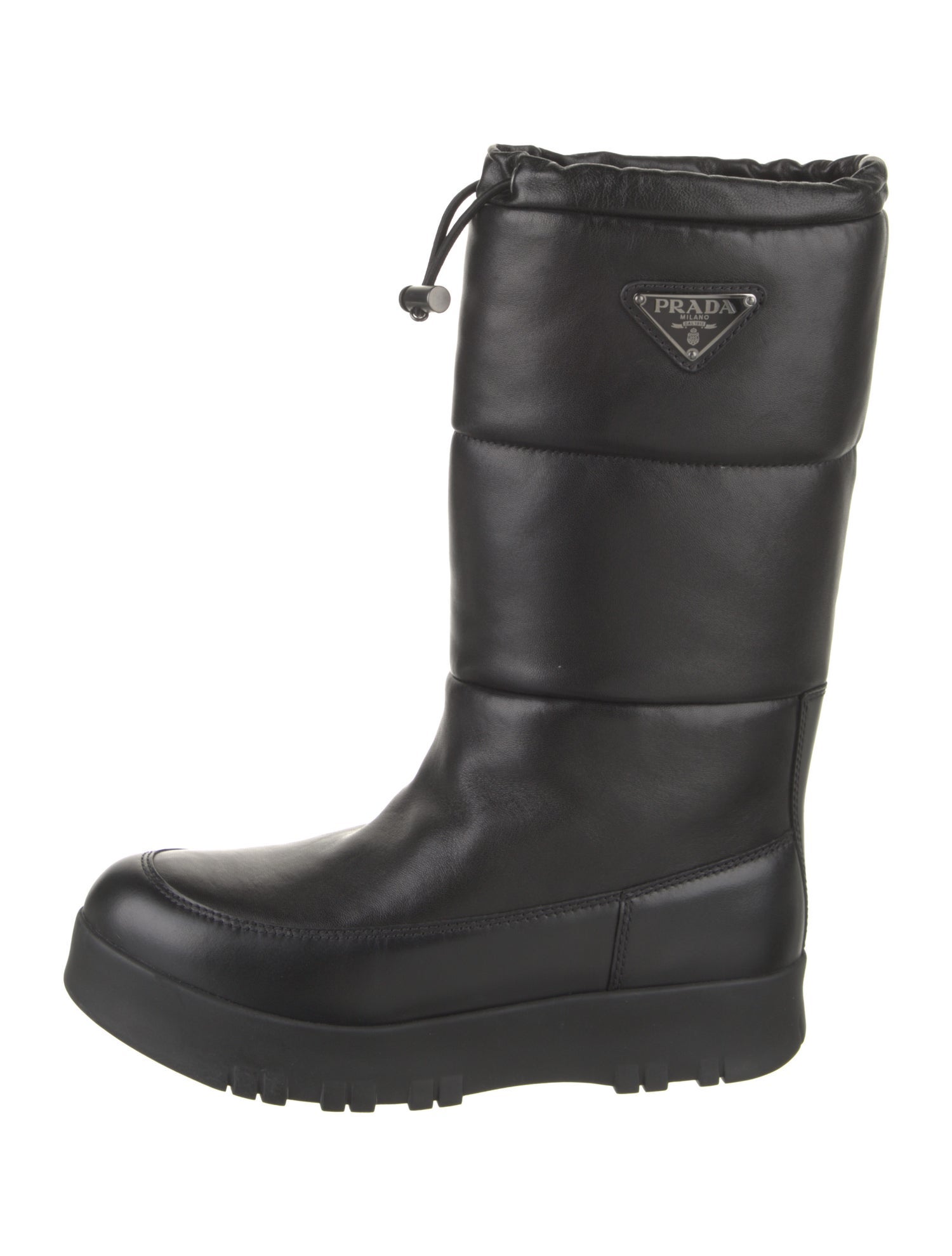 Prada Leather Rain Boots