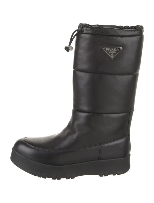 Prada Leather Rain Boots