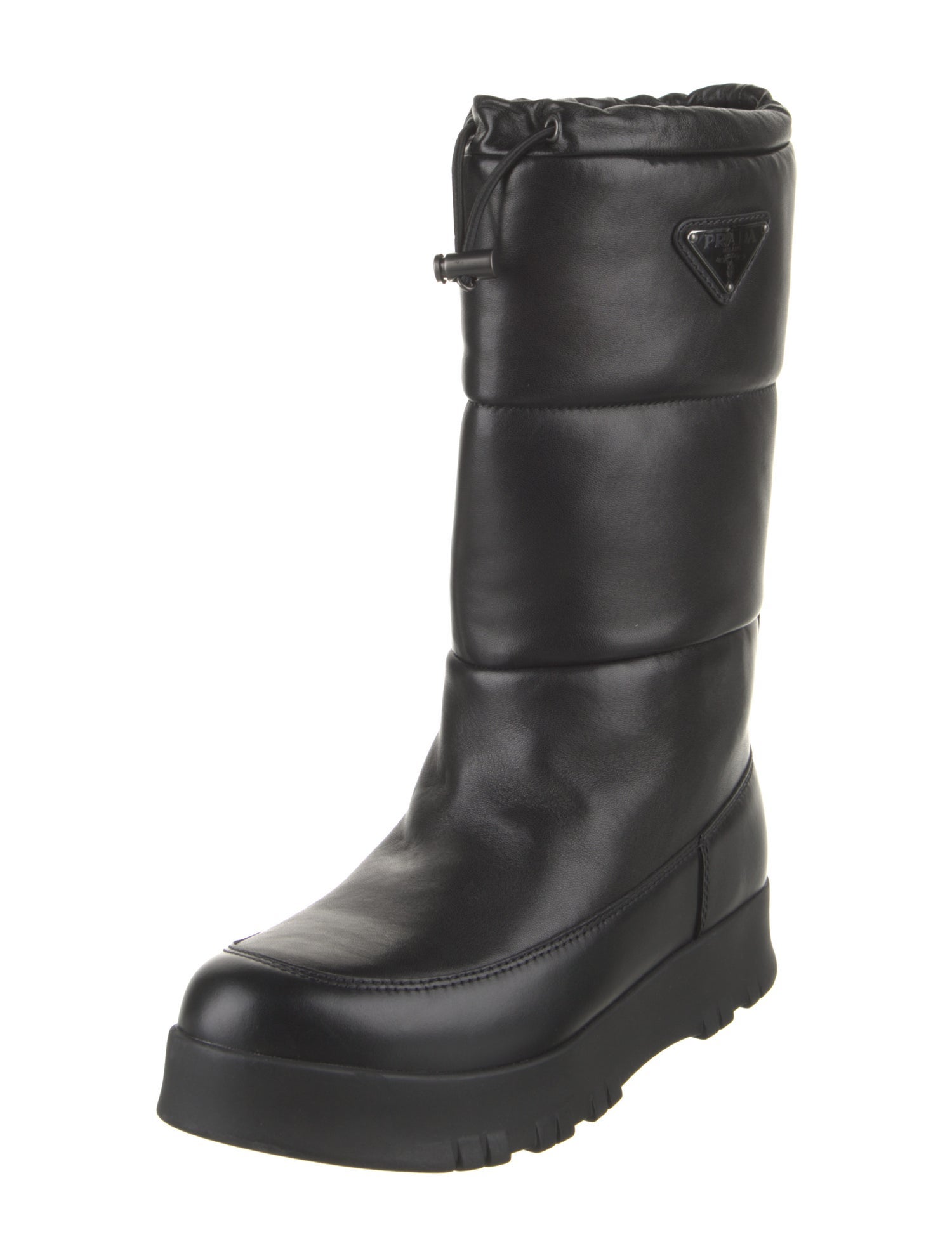Prada Leather Rain Boots