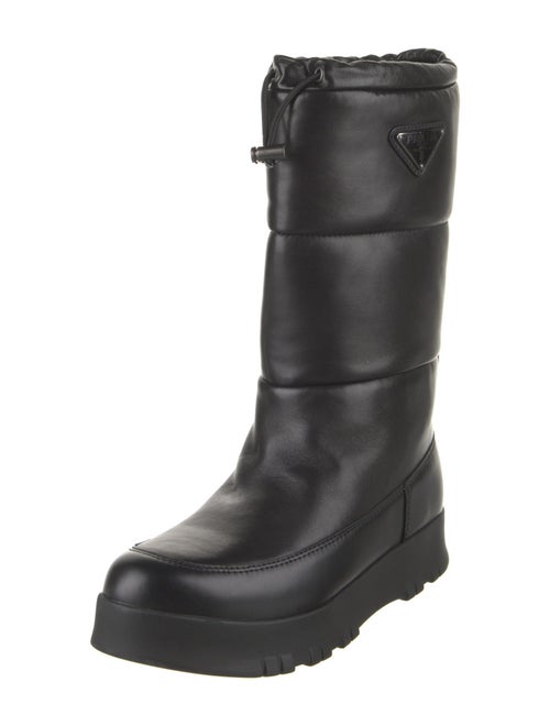 Prada Leather Rain Boots
