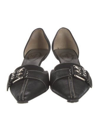 Prada Leather D'Orsay Pumps
